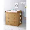 OTTO home Wickelkommode OTTO HOME "Indra, Landhausstil, viel Stauraum", beige (natur, natur), B:100cm H:85cm T:76cm, Massivholz, Wickelkommoden, Wickelkommode, FSC zertifiziertes Massivholz, inklusive Unterbauregal und Aufsatz