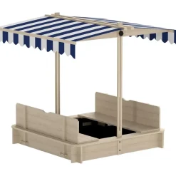 Outsunny Sandkasten mit Dach beige