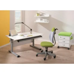 Paidi Schreibtisch Marco 2 120 cm kreideweiß