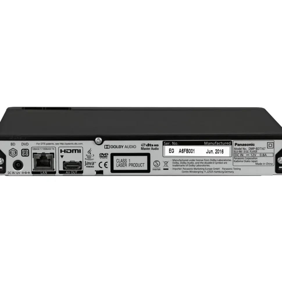 Panasonic DMP-BDT167