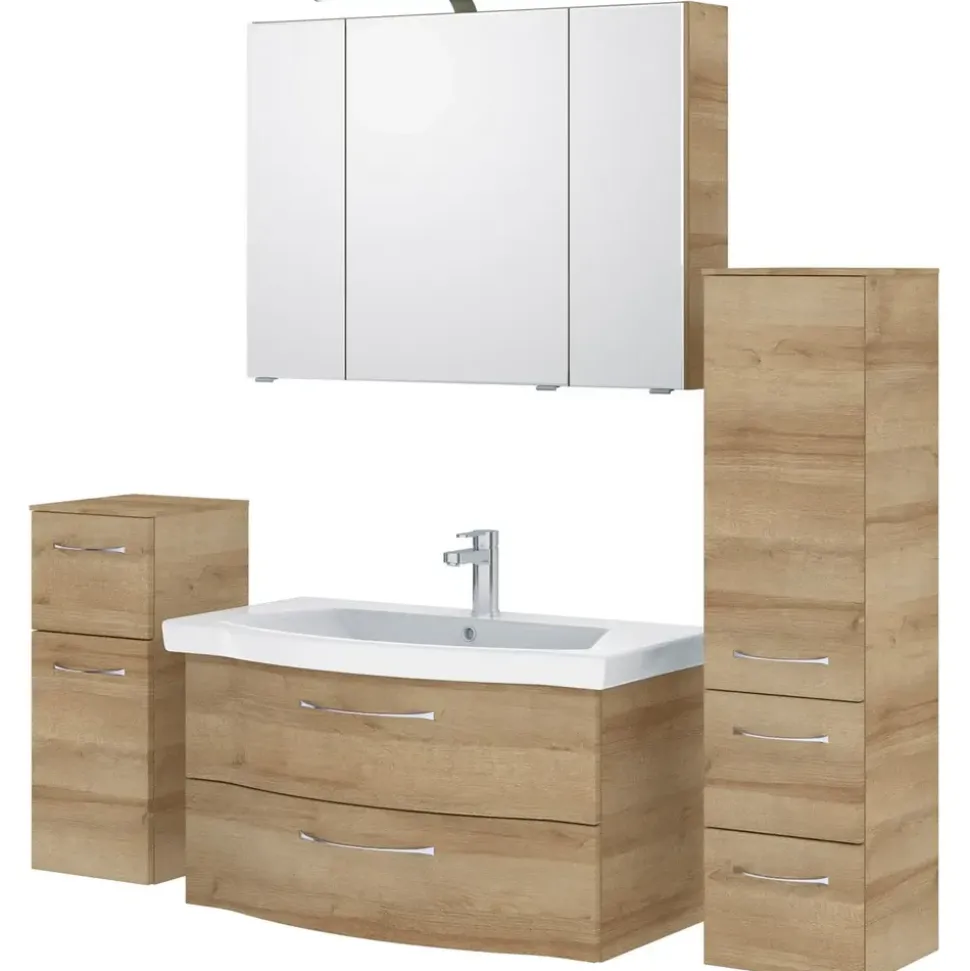 Pelipal Badmöbel-Set 6005 5-tlg. Eiche
