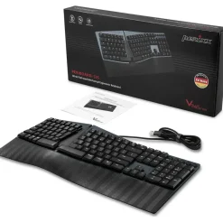 Perixx PERIBOARD-535 Low-Profile Blue Clicky DE