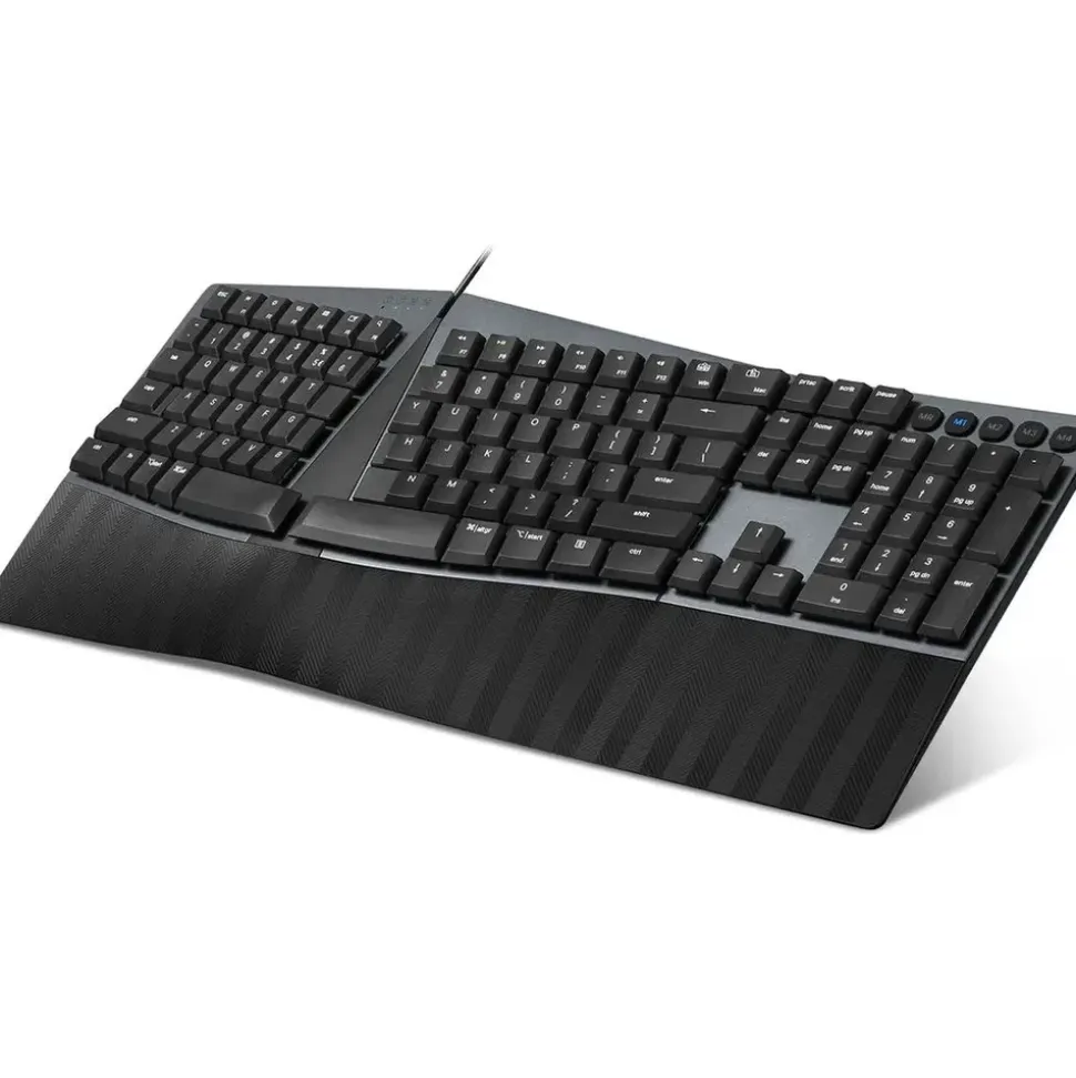 Perixx PERIBOARD-535 Low-Profile Blue Clicky DE