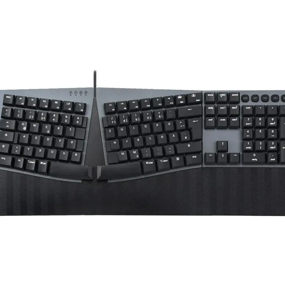 Perixx PERIBOARD-535 Low-Profile Blue Clicky DE