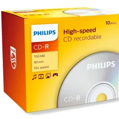 Philips CD-Rohling CD-R Rohlinge (700 MB silberfarben