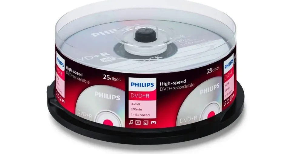 Philips DVD+R 4,7GB 16x 25er Spindel
