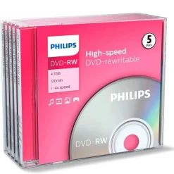 Philips DVD-RW 4,7GB 4x 5er Jewelcase