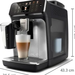 Philips 5500 Series LatteGo EP5546/70 Schwarz/Silber