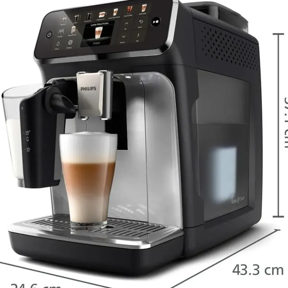 Philips 5500 Series LatteGo EP5546/70 Schwarz/Silber
