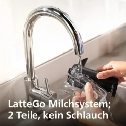 Philips 5500 Series LatteGo EP5546/70 Schwarz/Silber