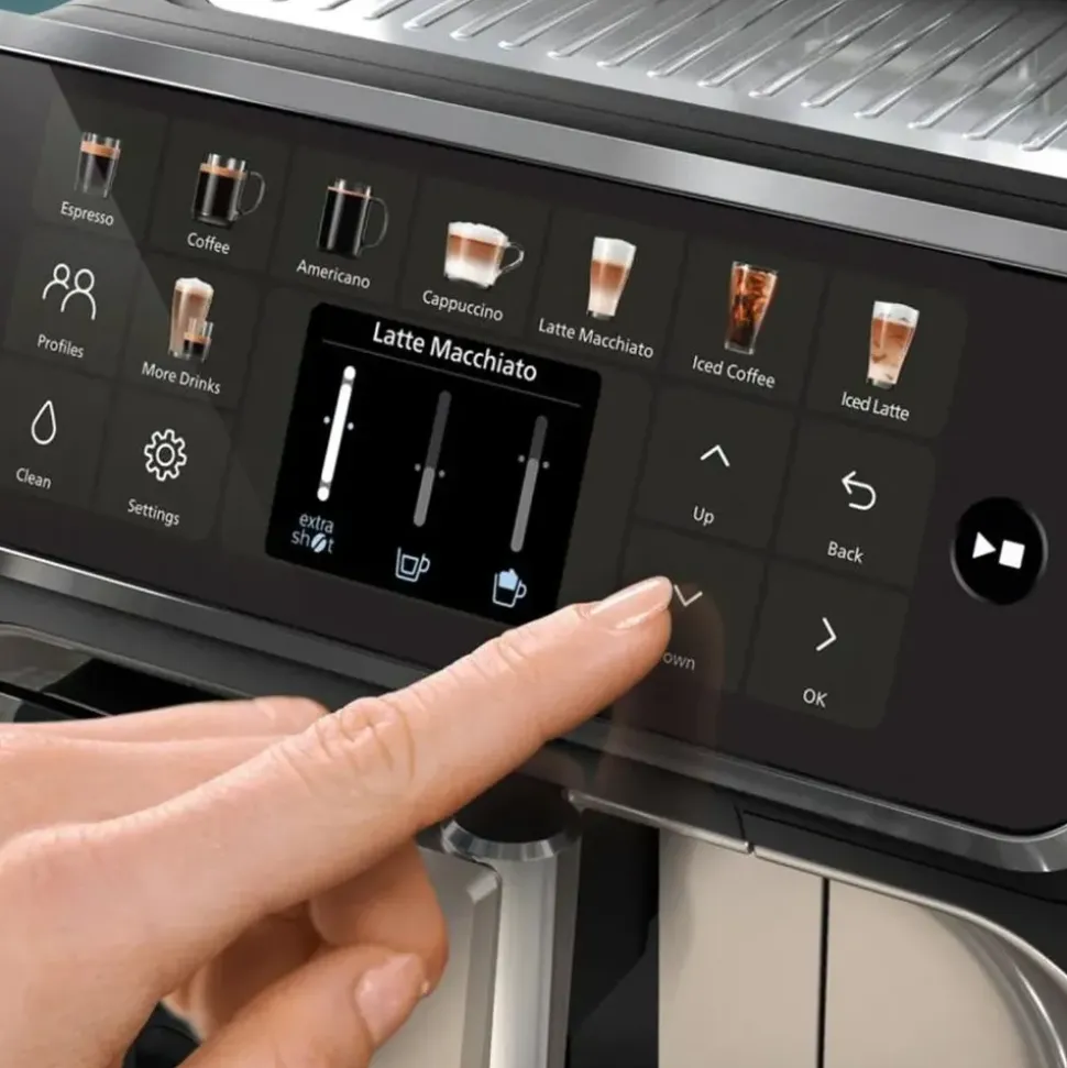 Philips 5500 Series LatteGo EP5546/70 Schwarz/Silber