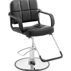 Physa Friseurstuhl Friseursessel Bedienstuhl Fussstütze 50 64 cm 170 kg schwarz - Friseurstühle physa