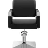 Physa Friseurstuhl Hydraulisch Frisierstuhl Friseursessel Bedienungsstuhl 200 kg Schwarz - Friseurstühle