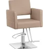 Physa Friseurstuhl mit Fußstütze Sitzhöhe 49 63 cm 150 kg beige