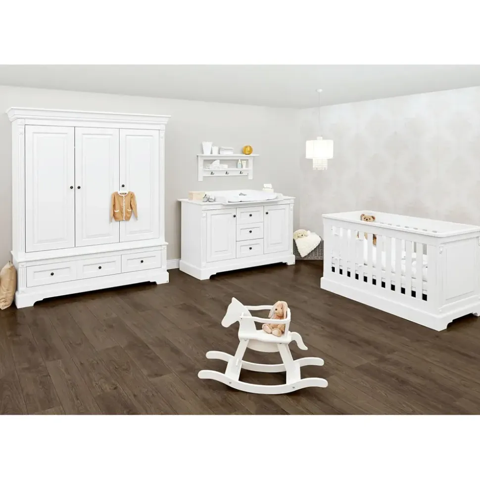 Pinolino Kinderzimmer Emilia extrabreit groß 3-tlg. weiß