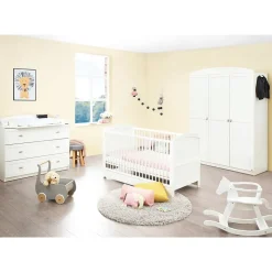 Pinolino Kinderzimmer Laura breit groß 3-tlg. weiß