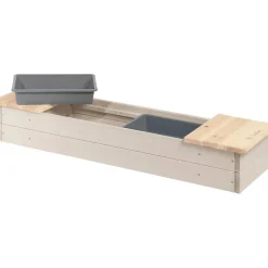 Pinolino Sandkasten Hedda mit 2 abdeckbaren Wannen beige/Natur