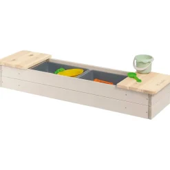 Pinolino Sandkasten Hedda mit 2 abdeckbaren Wannen beige/Natur