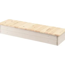 Pinolino Sandkasten Hedda mit 2 abdeckbaren Wannen beige/Natur
