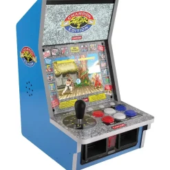 plaion Evercade Alpha Street Fighter Bartop Arcade Blau + 6 Spiele