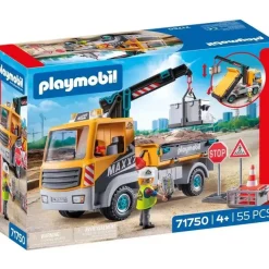 Playmobil Action Baustellen-LKW mit Kran 71750