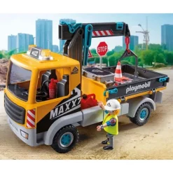 Playmobil Action Baustellen-LKW mit Kran 71750