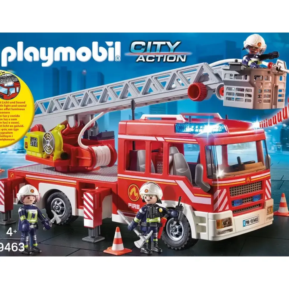 Playmobil City Action Feuerwehr-Leiterfahrzeug 9463