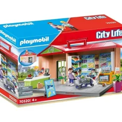 Playmobil City Life Take Along Grocery Store 70320