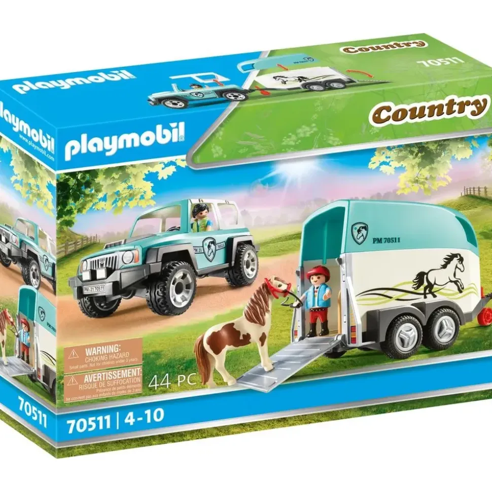 Playmobil Country PKW mit Ponyanhänger 70511