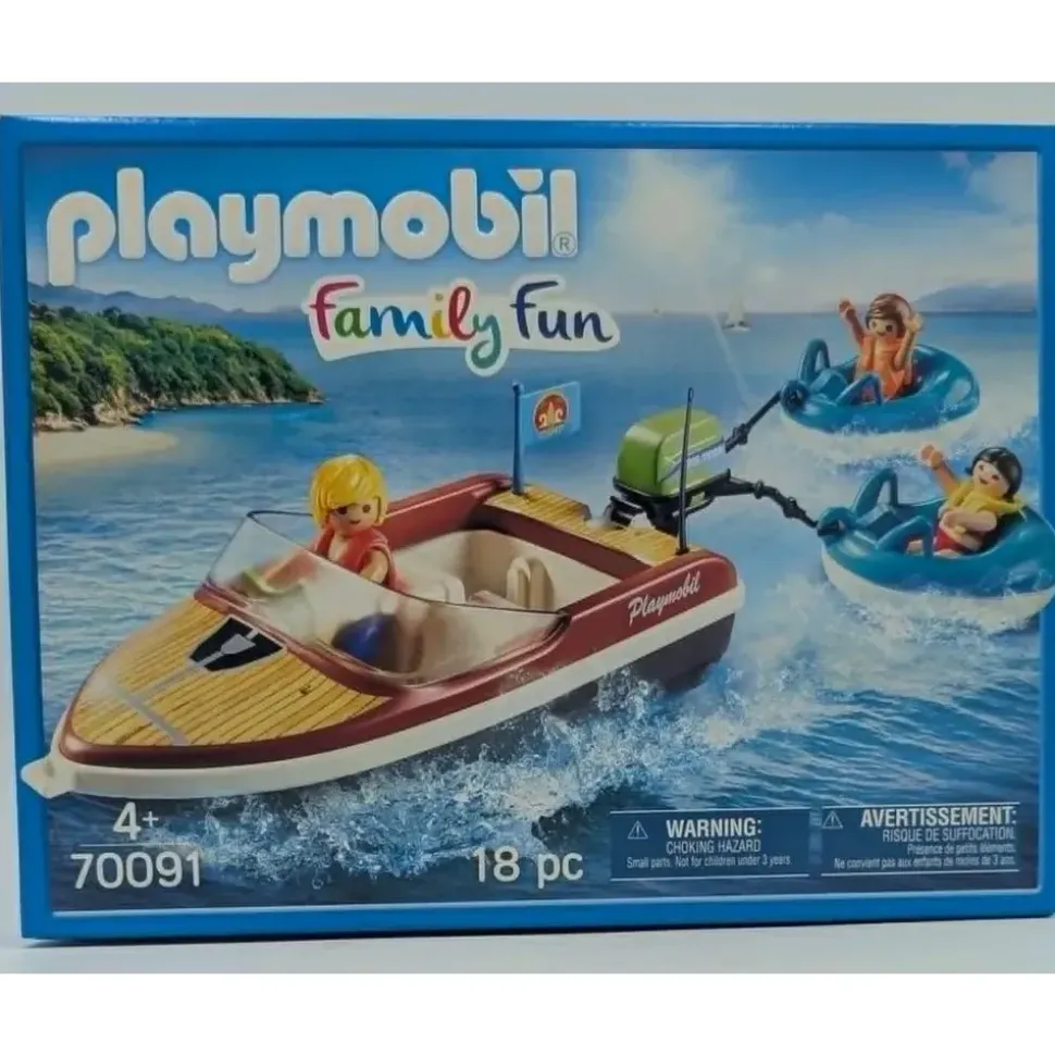 Playmobil Family Fun Sportboot mit Fun-Reifen 70091
