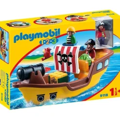 Playmobil 1.2.3 Piratenschiff 9118