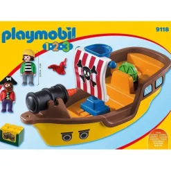 Playmobil 1.2.3 Piratenschiff 9118