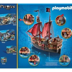 Playmobil Pirates Totenkopf-Kampfschiff 70411