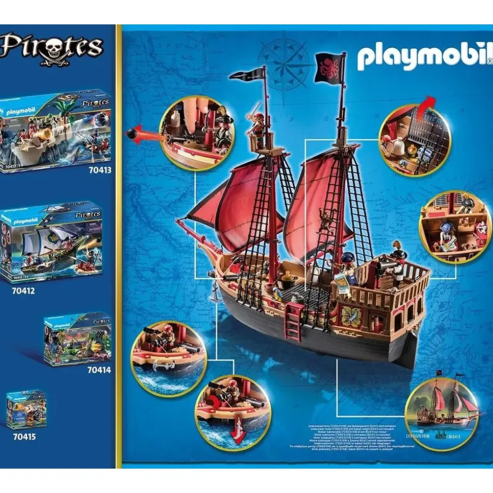 Playmobil Pirates Totenkopf-Kampfschiff 70411