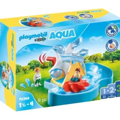 Playmobil 1.2.3 Wasserrad mit Karussell 70268