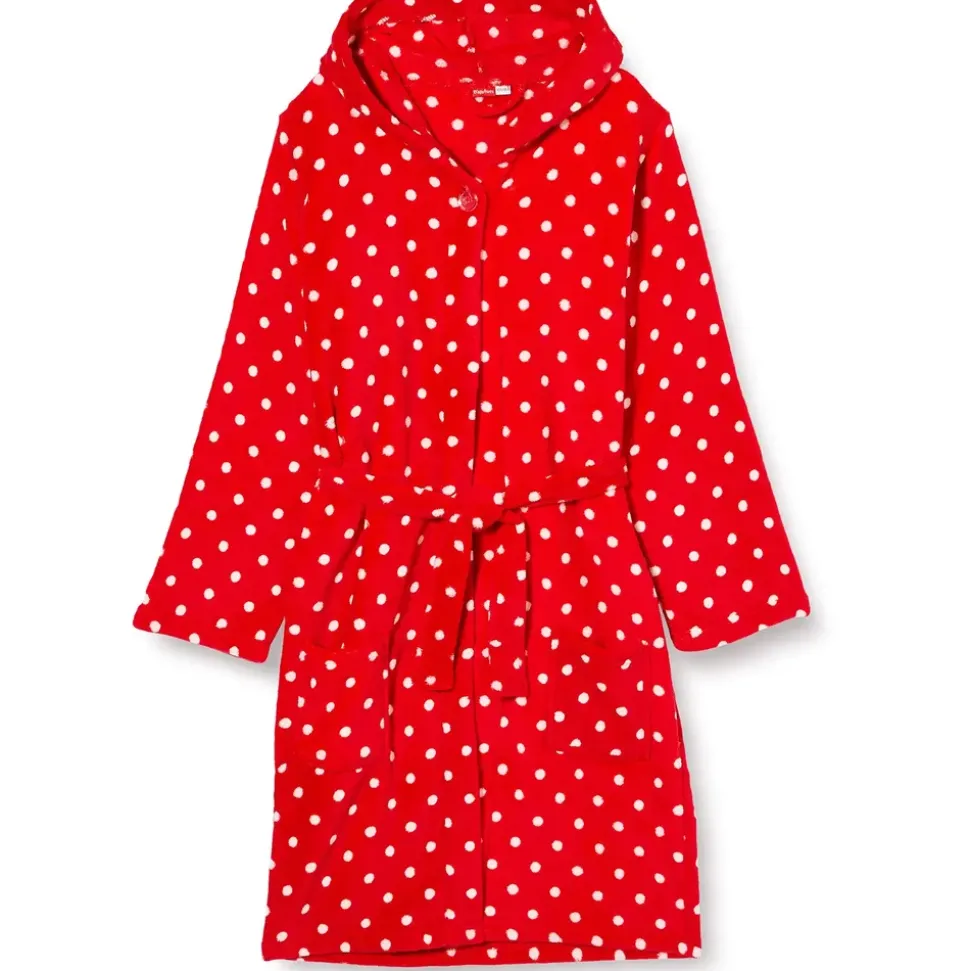 Playshoes Fleece-Bademantel Punkte, 158/164