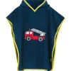 Playshoes Kinder Poncho Feuerwehr marine L - blau