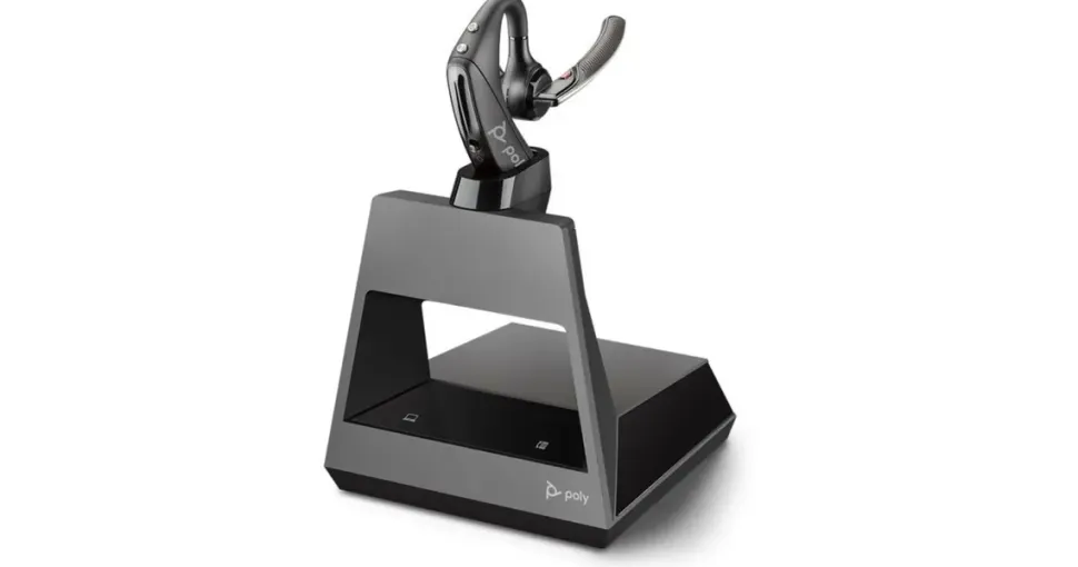 plt Voyager 5200 Office Headset Ohrstöpsel über dem Ohr angebracht Bluetooth kabellos NFC