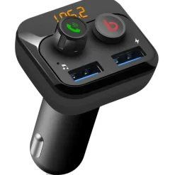 PNI FM Modulator PNI Valentine F250 Bluetooth 5.0, MP3 Player, FM Sender, Micro SD Steckplatz, doppelter USB-Anschluss, schnell aufladbare Mobile Geräte, Super Bass Taste