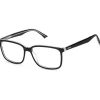 Polaroid Brille mit Sehstärke für Herren optional mit Sonnenbrillentönung oder Blaulichtfilter, Rechteckig, gefertigt aus Acetat, Modell: Pld D394 (inklusive Brillenetui)