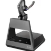 Poly HP Poly Voyager 5200- M Office In Ear Headset Bluetooth®, Kabellos Schwarz mit Bluetooth® Basisstation