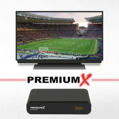 Premium X PremiumX HD 221S FTA Digital SAT Receiver DVB-S2 HDMI SCART USB 12V FullHD – Schwarz