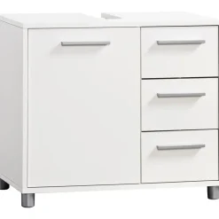 Procontour Waschbeckenunterschrank 3 Schubladen 64 x 56 x 34 cm Weiß