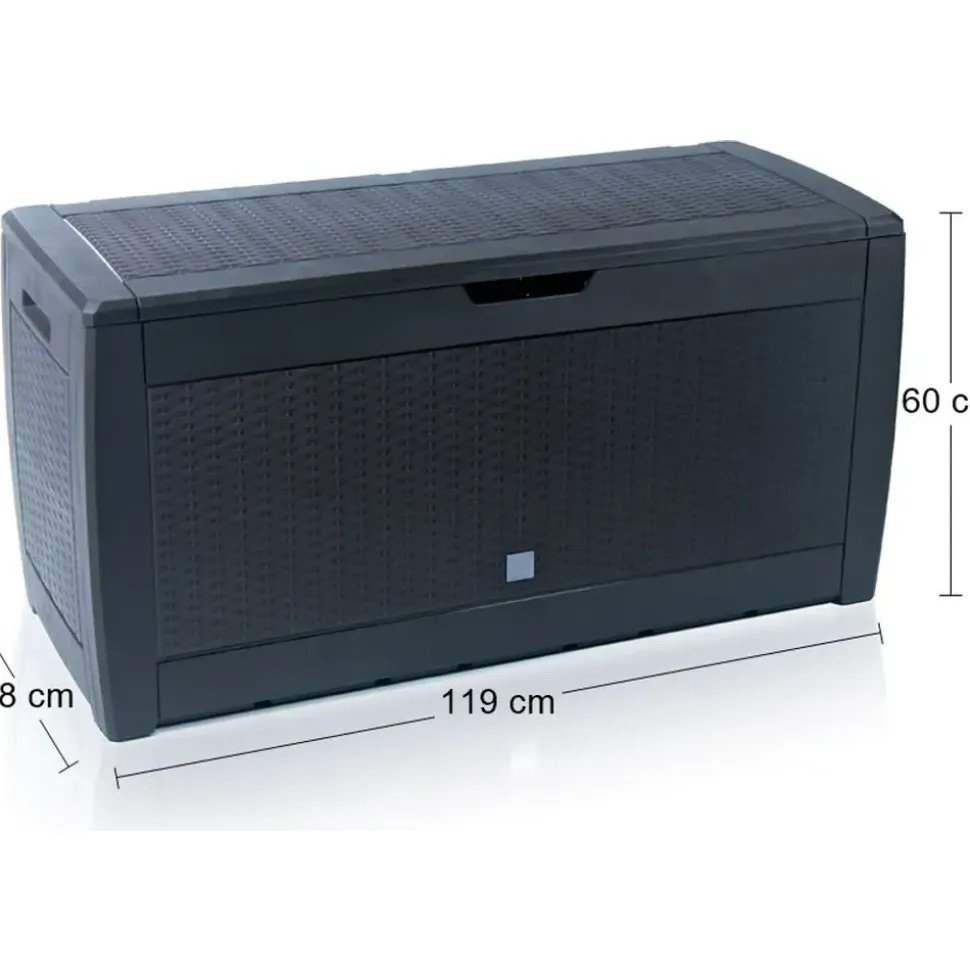 Prosperplast Aufbewahrungsbox Rato 119 x 48 x 60 cm 6-tlg. anthrazit