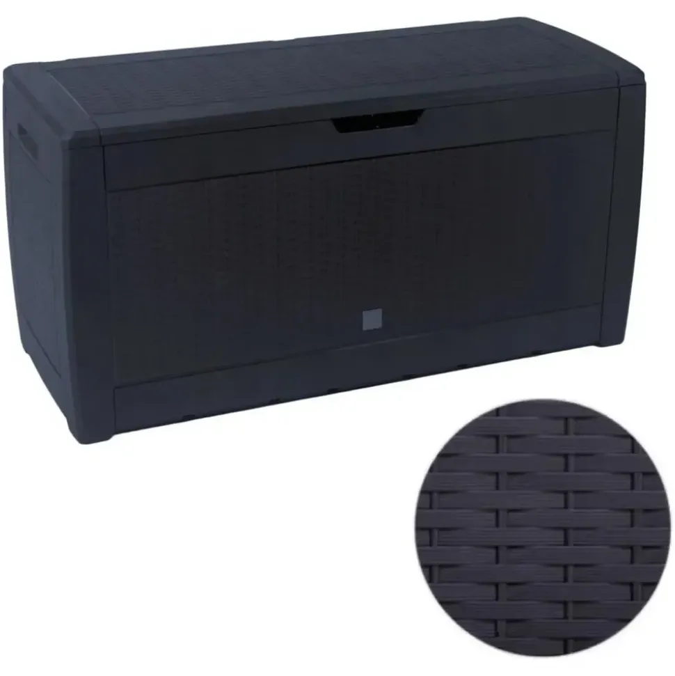 Prosperplast Aufbewahrungsbox Rato 119 x 48 x 60 cm 6-tlg. anthrazit