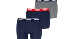 Puma Everyday Basic Boxershorts blau/grau/rot XL 3er Pack