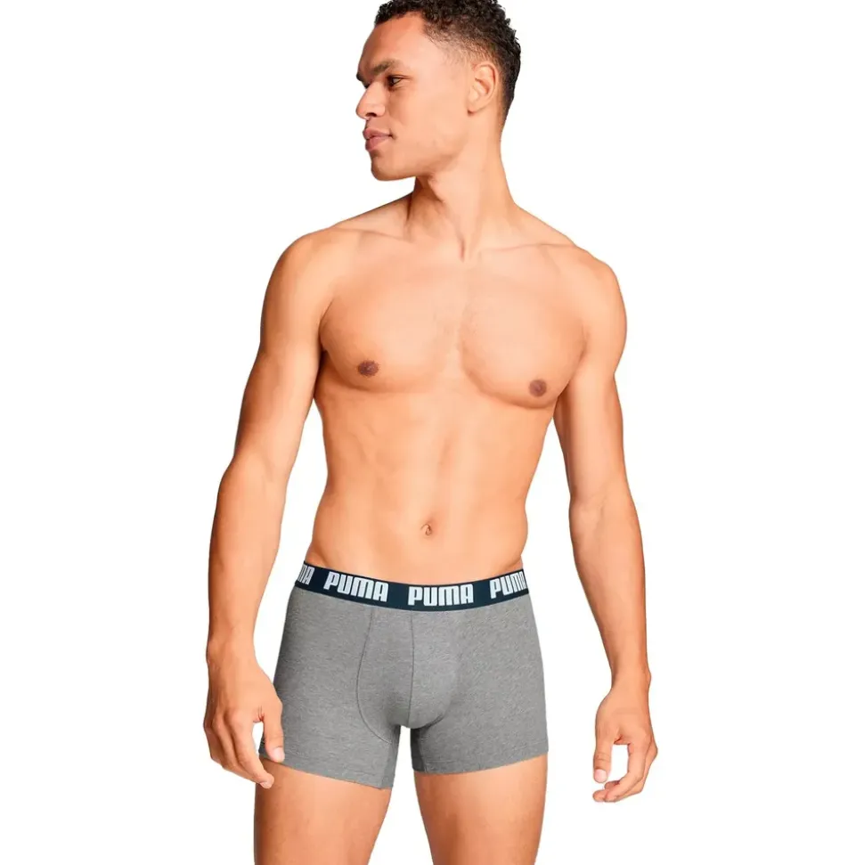 Puma MEN EVERYDAY BASIC BOXERS 2P in - Grey Melange,