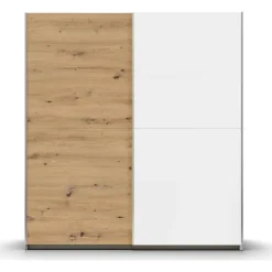 Rauch Schwebetürenschrank Saturn 218 x 191 x 59 cm Weiß/Eiche