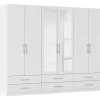 Rauch Wäscheschrank HERSBRUCK 271 x 210 x 54 cm Weiß