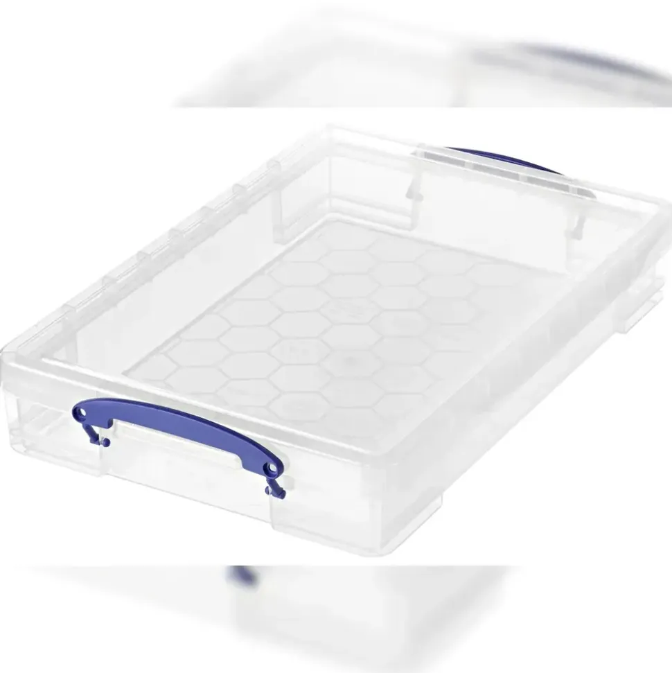 Really Useful Box Aufbewahrungsbox 34 x 52 x 8,5 cm 10-tlg. transparent